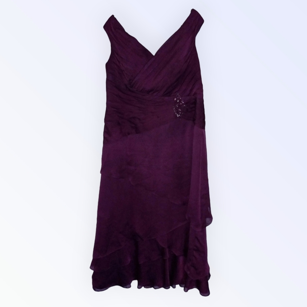 🪻Elegant Purple Mother Of The Bride Groom Evening Dress Jade By Jasmine